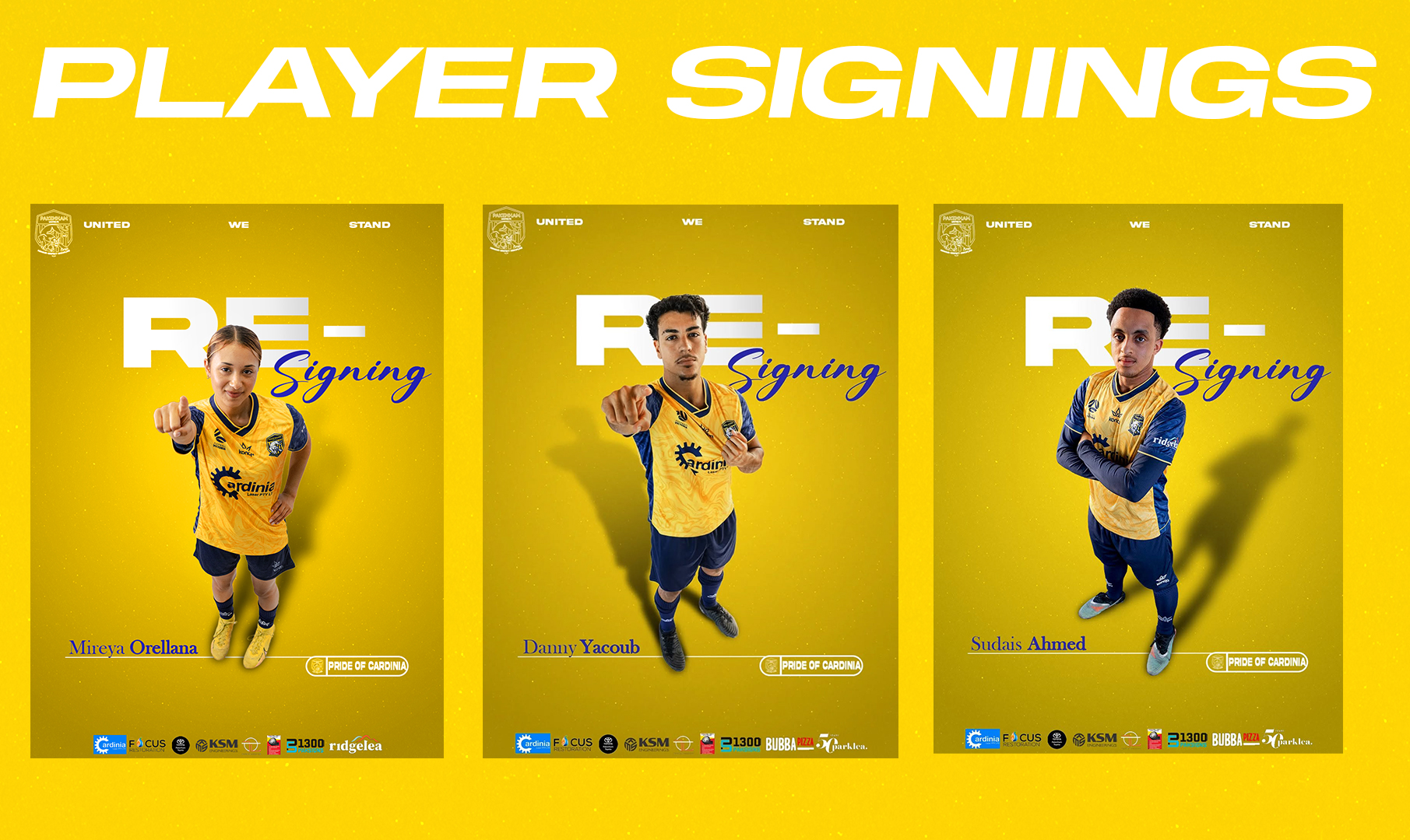 Player signings graphic