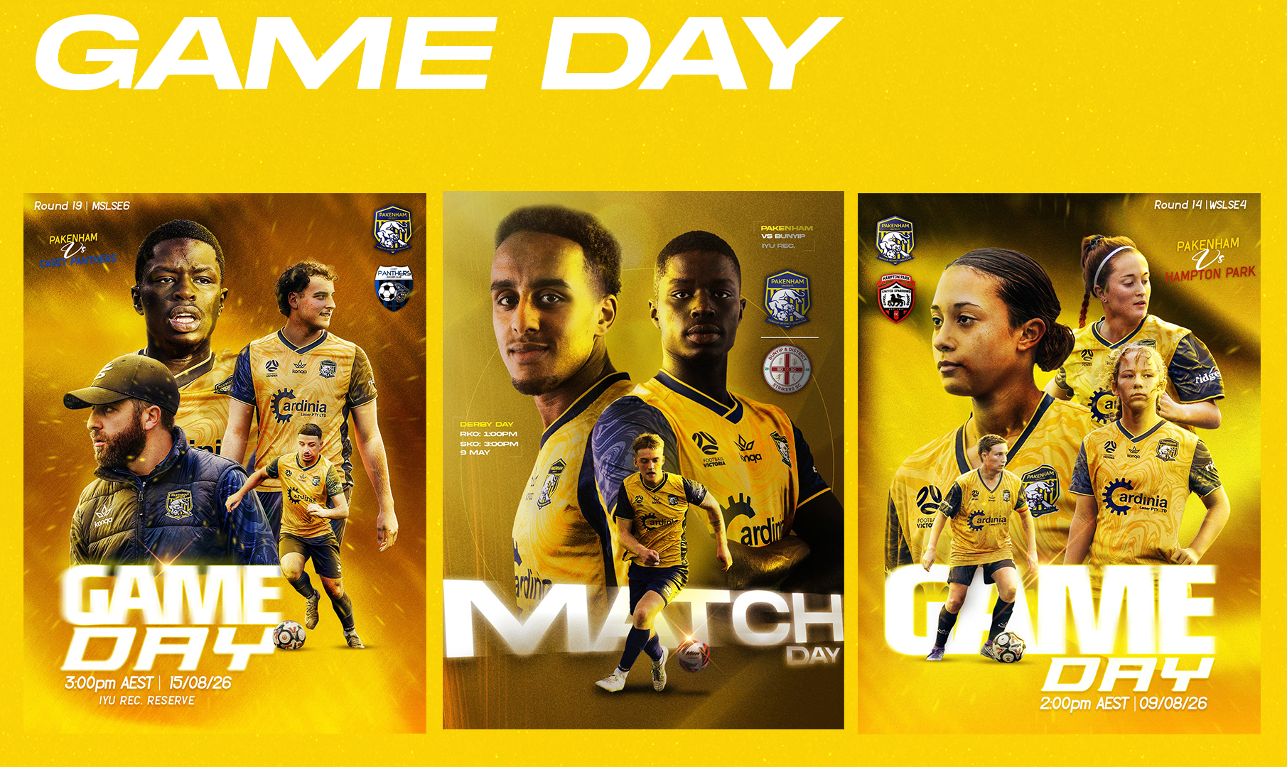 Game Day poster series